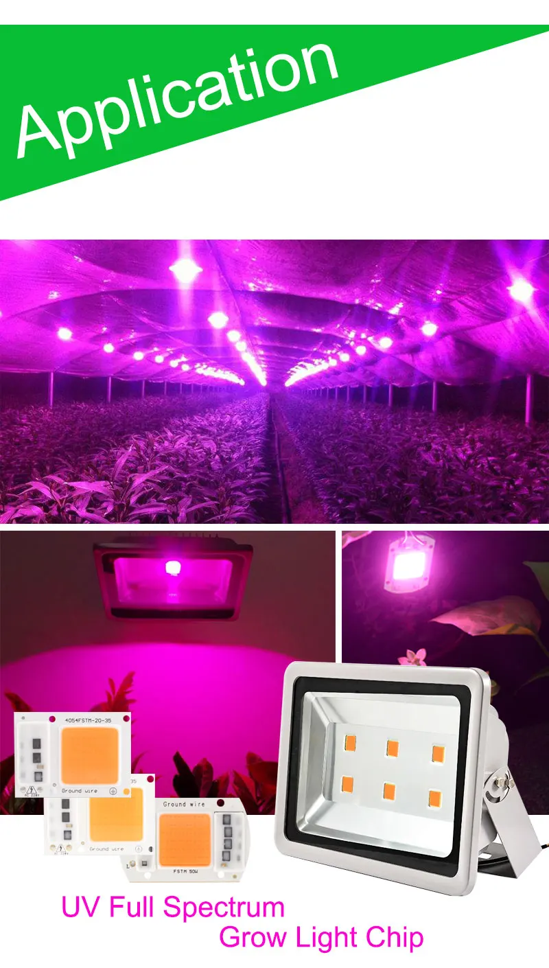 smart ic integrated led grow light lamp chip cob uv full spectrum
