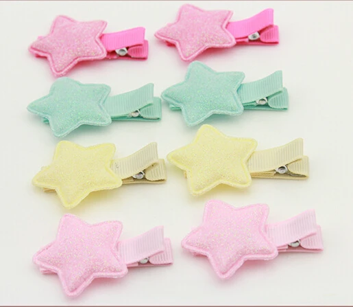 20pairs/lot New Star Hair Clip Baby Children Hairclip Girls Hairpin Pretty Kids Birthday Glitter Party Barrette |