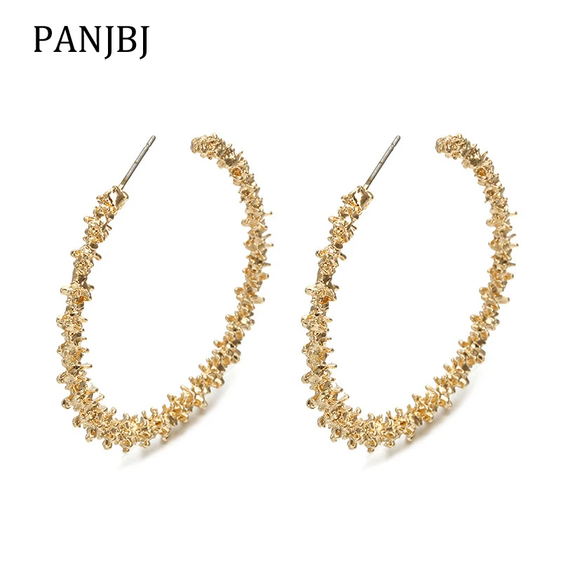 New Trendy Fashion Hoop Earrings Gold Silver Color Spiny Personality Big Circle Earrings For Women Gifts Minimalist Jewelry
New Trendy Fashion Hoop Earrings Gold Silver Color Spiny Personality Big Circle Earrings For Women Gifts Minimalist Jewelry