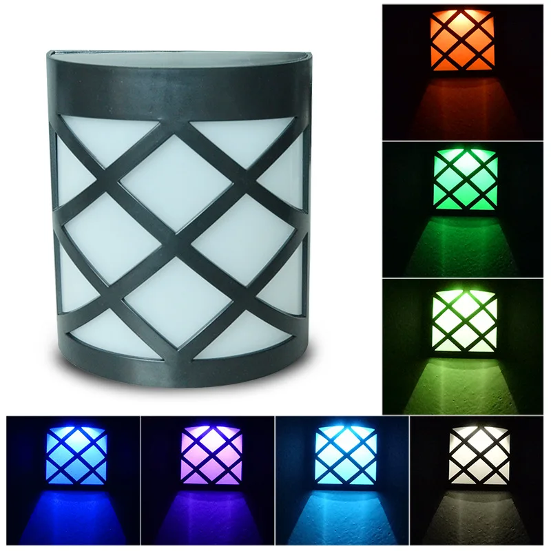 Creative solar colorful wall lamp LED solar wall lamp outdoor garden courtyard door waterproof lighting
Creative solar colorful wall lamp LED solar wall lamp outdoor garden courtyard door waterproof lighting