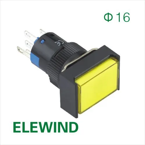 ELEWIND 16mm Rectangular illuminated Latching push button switch (PB161J-11Z/Y/12V)
ELEWIND 16mm Rectangular illuminated Latching push button switch (PB161J-11Z/Y/12V)