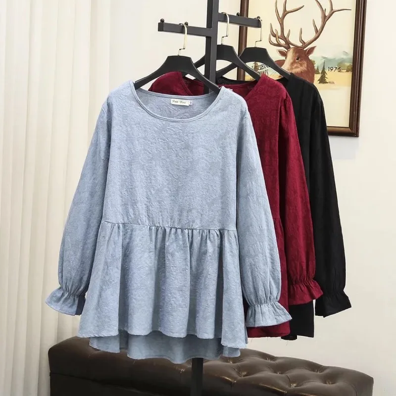 Ubetoku 2018Women's Autumn Cotton Blouse Sweet Solid Jacquard Patchwork Slim Tops Plus Size Women Clothing(T193)
Ubetoku 2018Women's Autumn Cotton Blouse Sweet Solid Jacquard Patchwork Slim Tops Plus Size Women Clothing(T193)