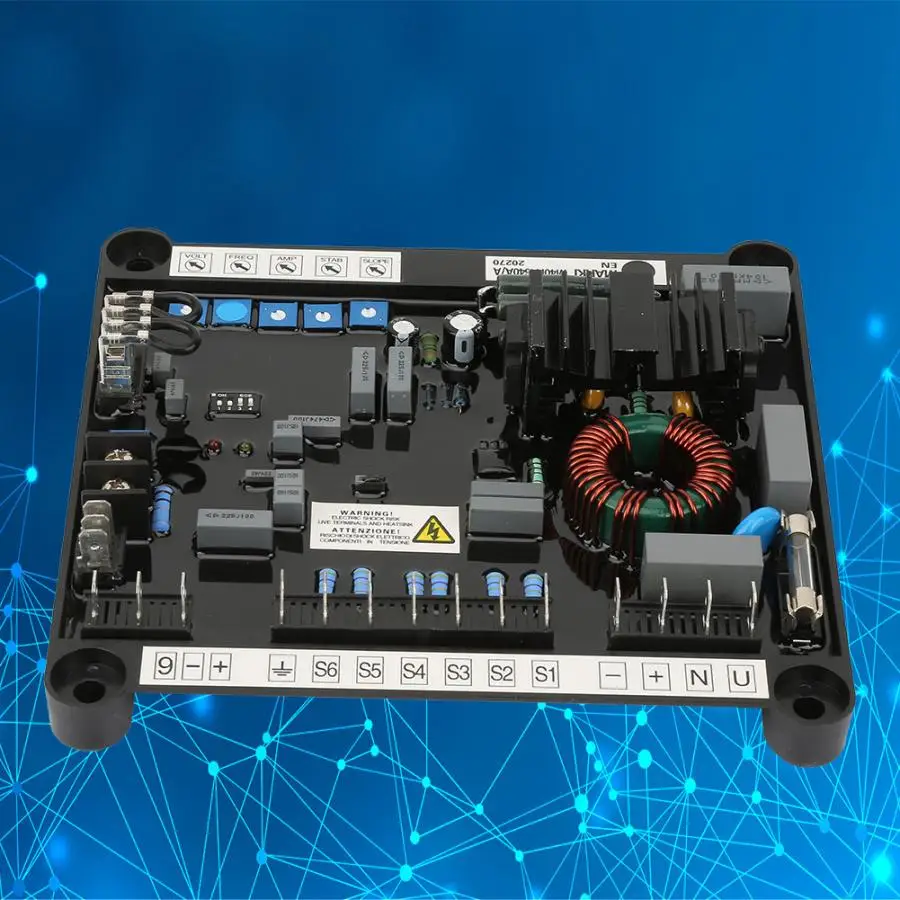 Generator Voltage Regulator Board Generator Accessories AVR Automatic Voltage Regulator Board for 1&3 Phase Generator
Generator Voltage Regulator Board Generator Accessories AVR Automatic Voltage Regulator Board for 1&3 Phase Generator