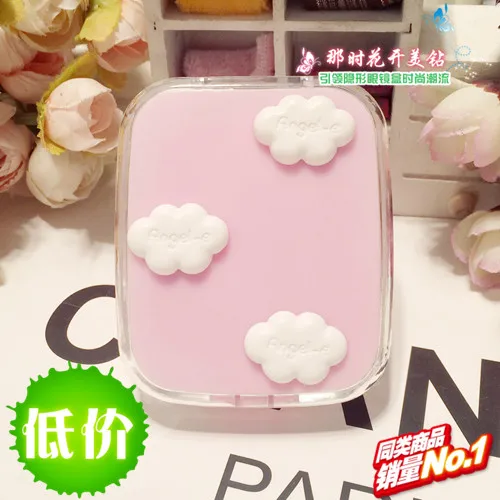 LIUSVENTINA wholesale DIY cute children white clouds contact lens case for eyes contact lenses box for glasses spectacle case
LIUSVENTINA wholesale DIY cute children white clouds contact lens case for eyes contact lenses box for glasses spectacle case
