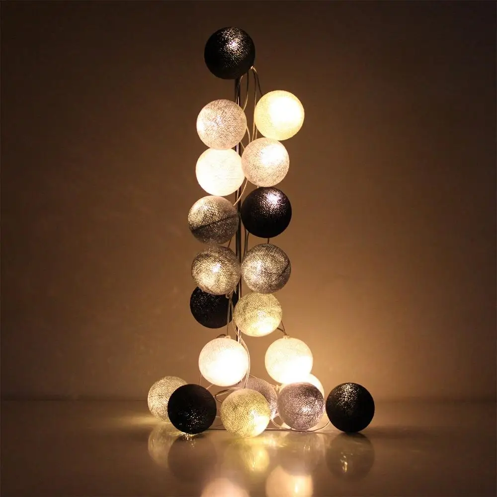 Cotton Ball String Fairy Night Lights Kid Bedroom Home Decor Plug in battery USB power Party luminaria natal garland lantern
Cotton Ball String Fairy Night Lights Kid Bedroom Home Decor Plug in battery USB power Party luminaria natal garland lantern