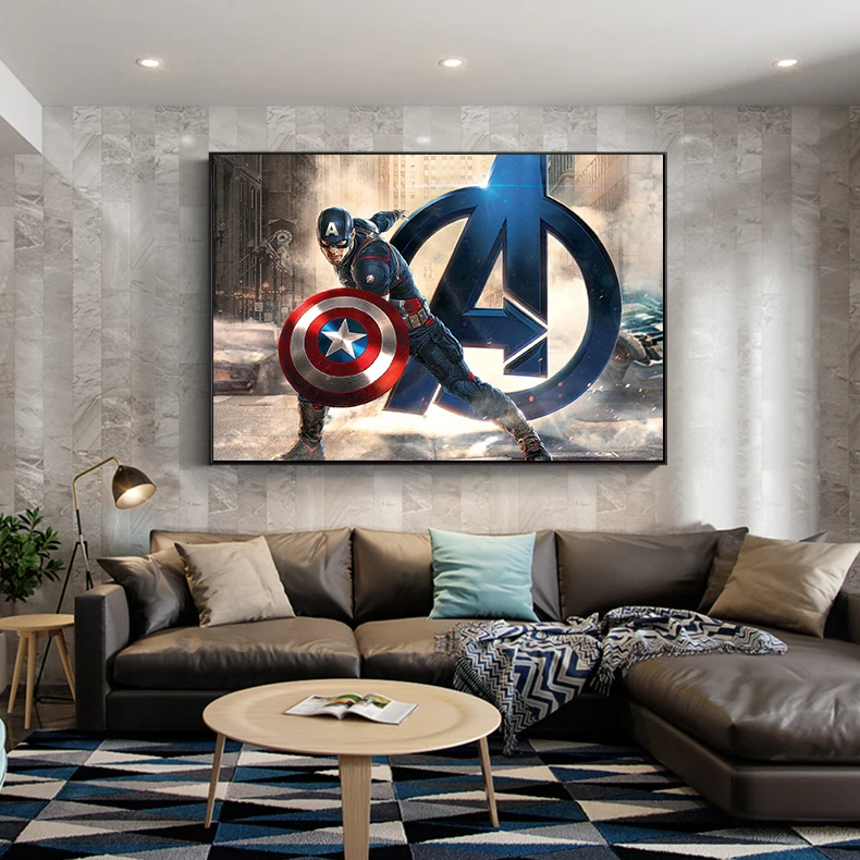 

Iron Man Hulk Thor Black Widow Hawkeye Captain America SpidermanThe Avengers movies Poster and Print Wall Art Kids Room Decor