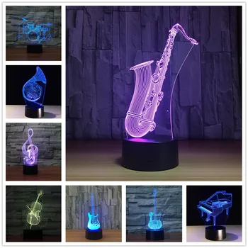 Saxophone 7 Color Lamp 3d Visual Led Night Lights For Kids Touch Usb Table Lampara Lampe Baby Sleeping Nightlight
Saxophone 7 Color Lamp 3d Visual Led Night Lights For Kids Touch Usb Table Lampara Lampe Baby Sleeping Nightlight