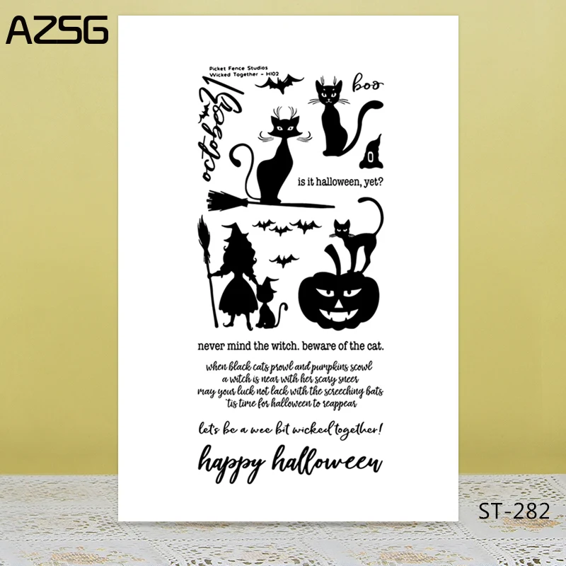 Happy Halloween Clear Stamps for DIY Scrapbooking Photo Album Decoretive Transparent Stamps Embossing Stencial 11*16cm
Happy Halloween Clear Stamps for DIY Scrapbooking Photo Album Decoretive Transparent Stamps Embossing Stencial 11*16cm