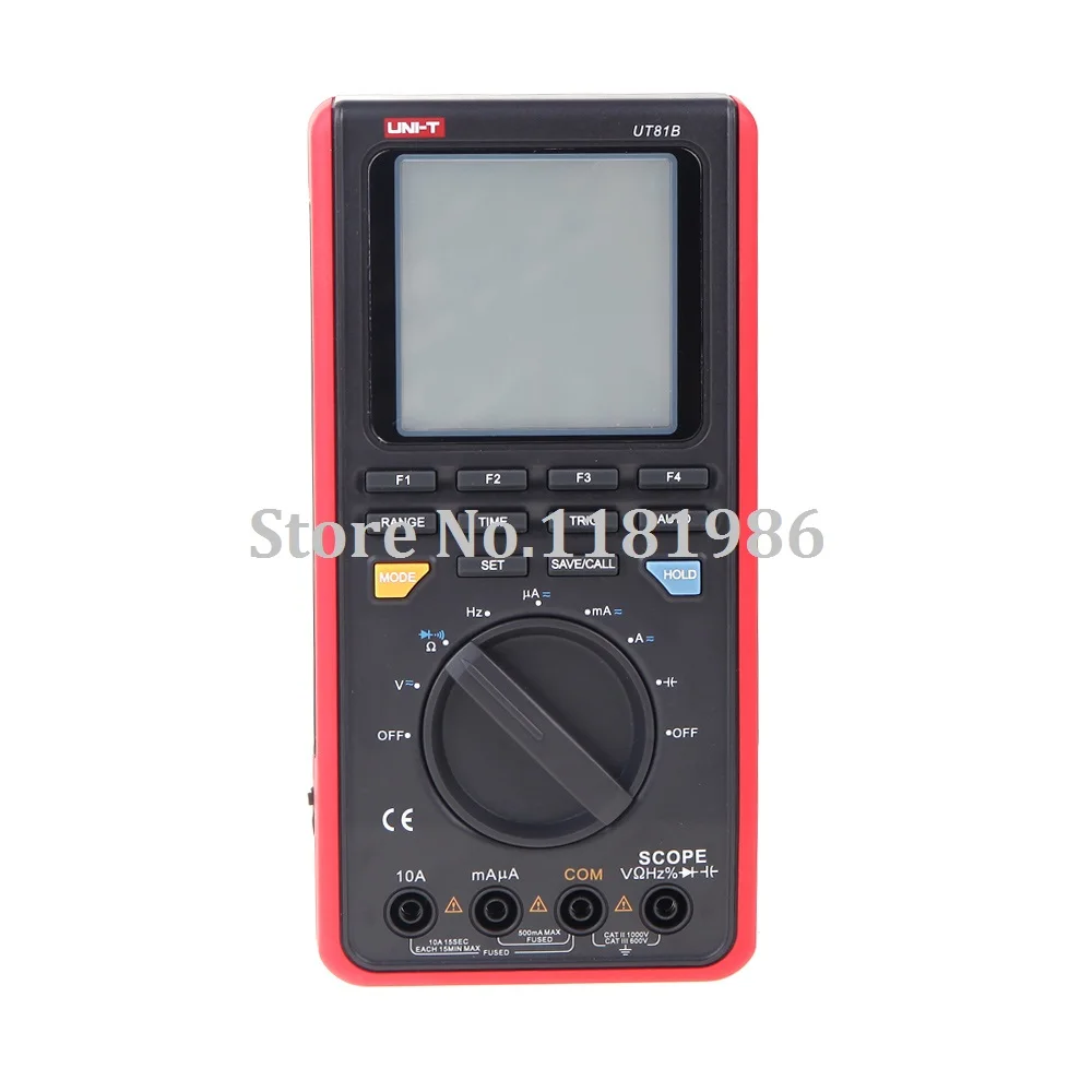UNI-T UT81B Handheld Digital Wave Multimeter Oscilloscope Scopemeter Scope 8MHz 40MS/s AC DC Volt Amp Ohm Capacitance Hz Tester
UNI-T UT81B Handheld Digital Wave Multimeter Oscilloscope Scopemeter Scope 8MHz 40MS/s AC DC Volt Amp Ohm Capacitance Hz Tester