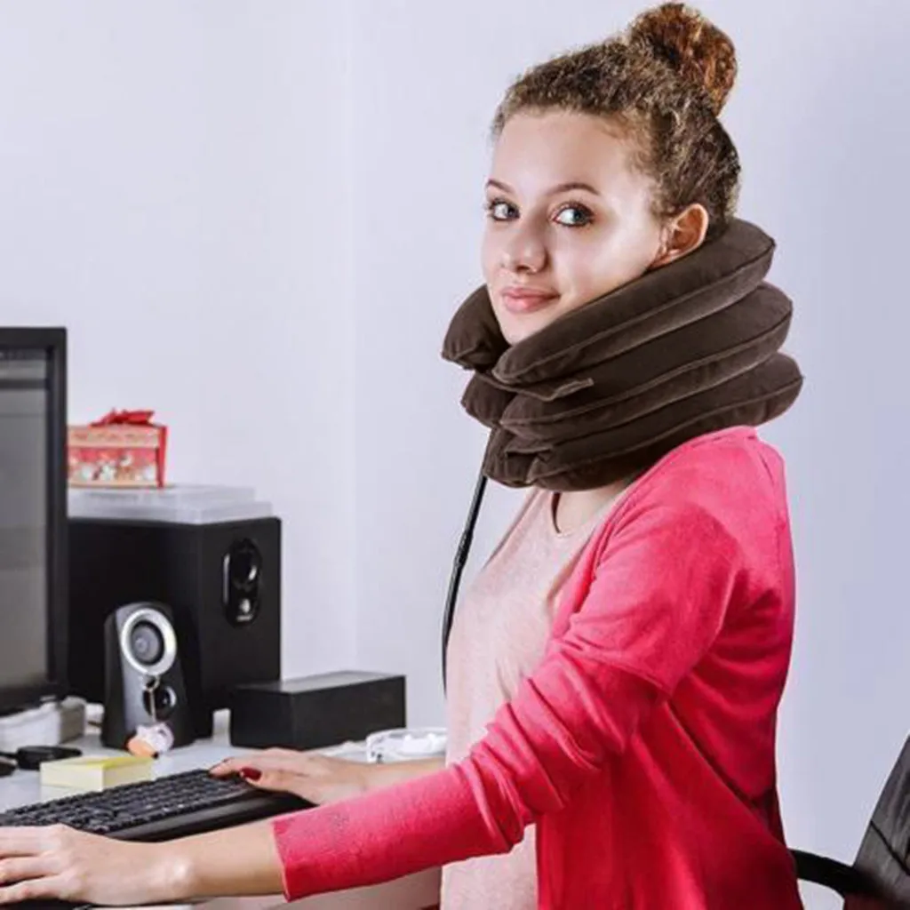 Inflatable U-Shape Pillow Neck Traction Collar Comfortable Pain-Relief Neck Cervical Traction Brace Support Pillow For People
Inflatable U-Shape Pillow Neck Traction Collar Comfortable Pain-Relief Neck Cervical Traction Brace Support Pillow For People