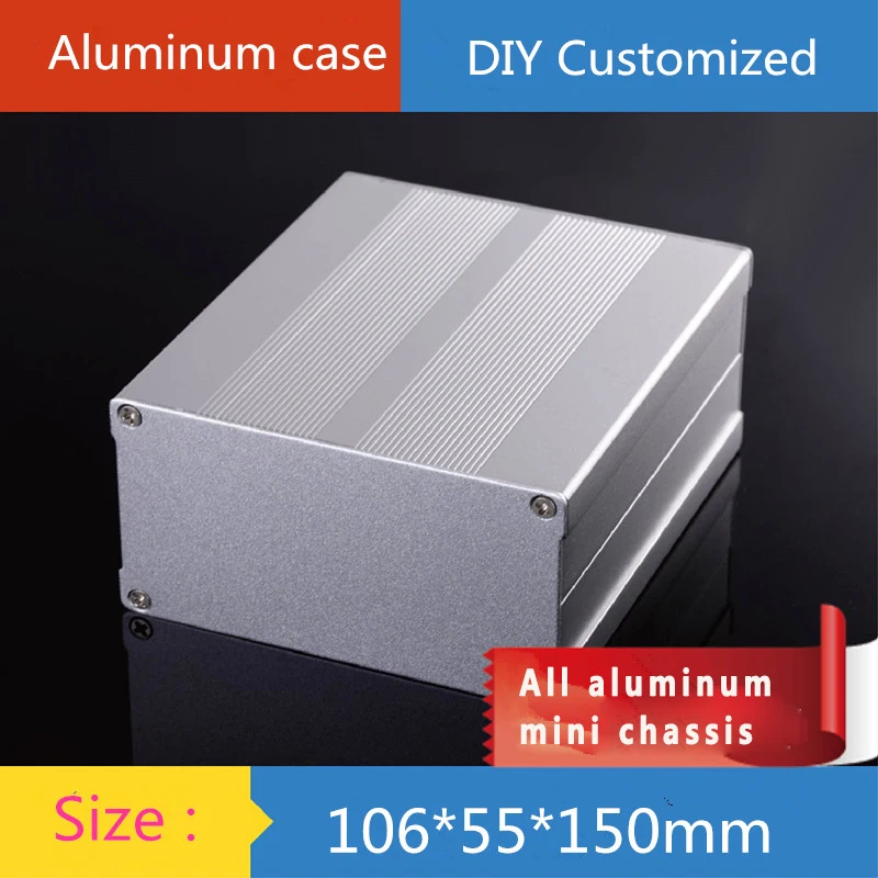 Mini amplifier chassis yg-13 aluminum enclosure 106 * 55 * 150 mm amp case DIY box
Mini amplifier chassis yg-13 aluminum enclosure 106 * 55 * 150 mm amp case DIY box