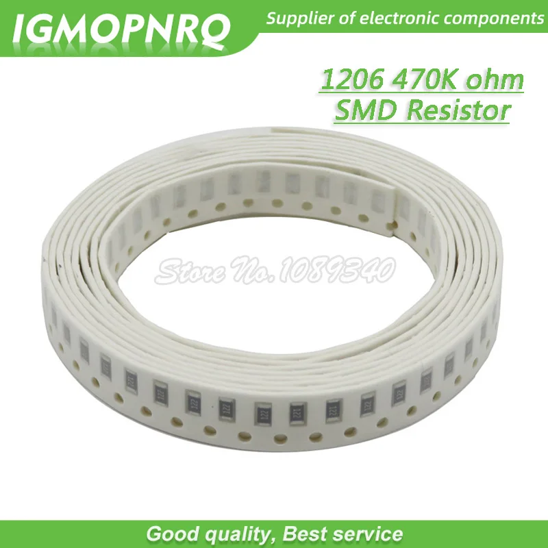 100 шт. 1206 SMD резистор 1% 470K ohm чиповый резистор 0,25 Вт 1/4 Вт 474 IGMOPNRQ
100 шт. 1206 SMD резистор 1% 470K ohm чиповый резистор 0,25 Вт 1/4 Вт 474 IGMOPNRQ