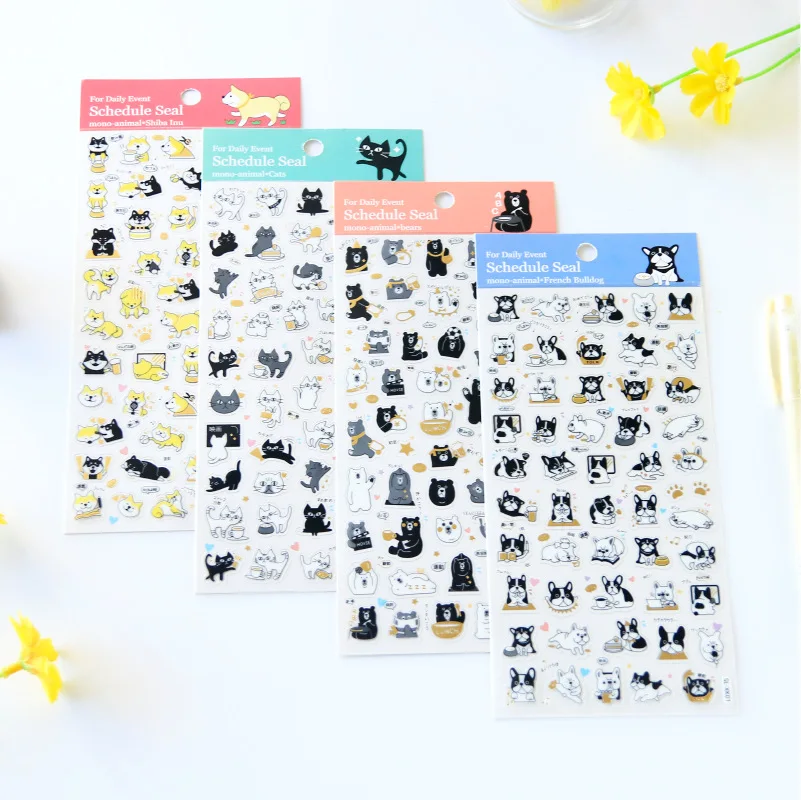 1pc Animal travel Bulldog/Shiba inu/Cat/Bear PVC Gilding Decorative Stickers DIY Planner Diary Scrapbooking Album Stickers gift
1pc Animal travel Bulldog/Shiba inu/Cat/Bear PVC Gilding Decorative Stickers DIY Planner Diary Scrapbooking Album Stickers gift