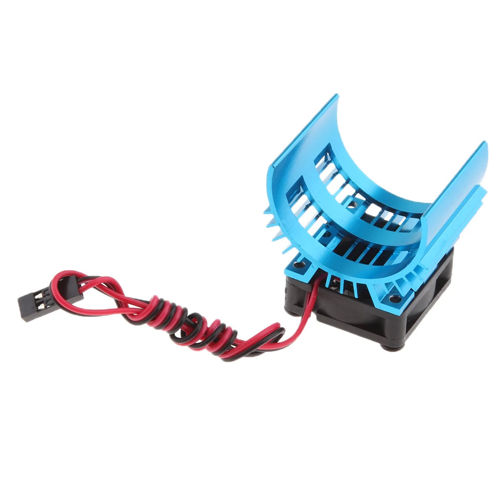 1110/540/550 Motor Heat Sink with Fan Cooling for HSP Sakura Traxxas RC 1:10 RC Car Parts Accessory Blue
