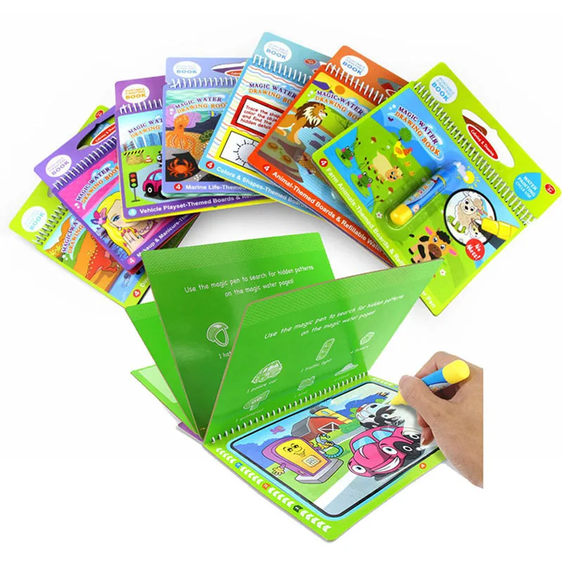 Magic Water Drawing Book Set Doodle Coloring Book With Magic Pen Drawing Toys Kids Children Educational Painting Board Toys
Magic Water Drawing Book Set Doodle Coloring Book With Magic Pen Drawing Toys Kids Children Educational Painting Board Toys