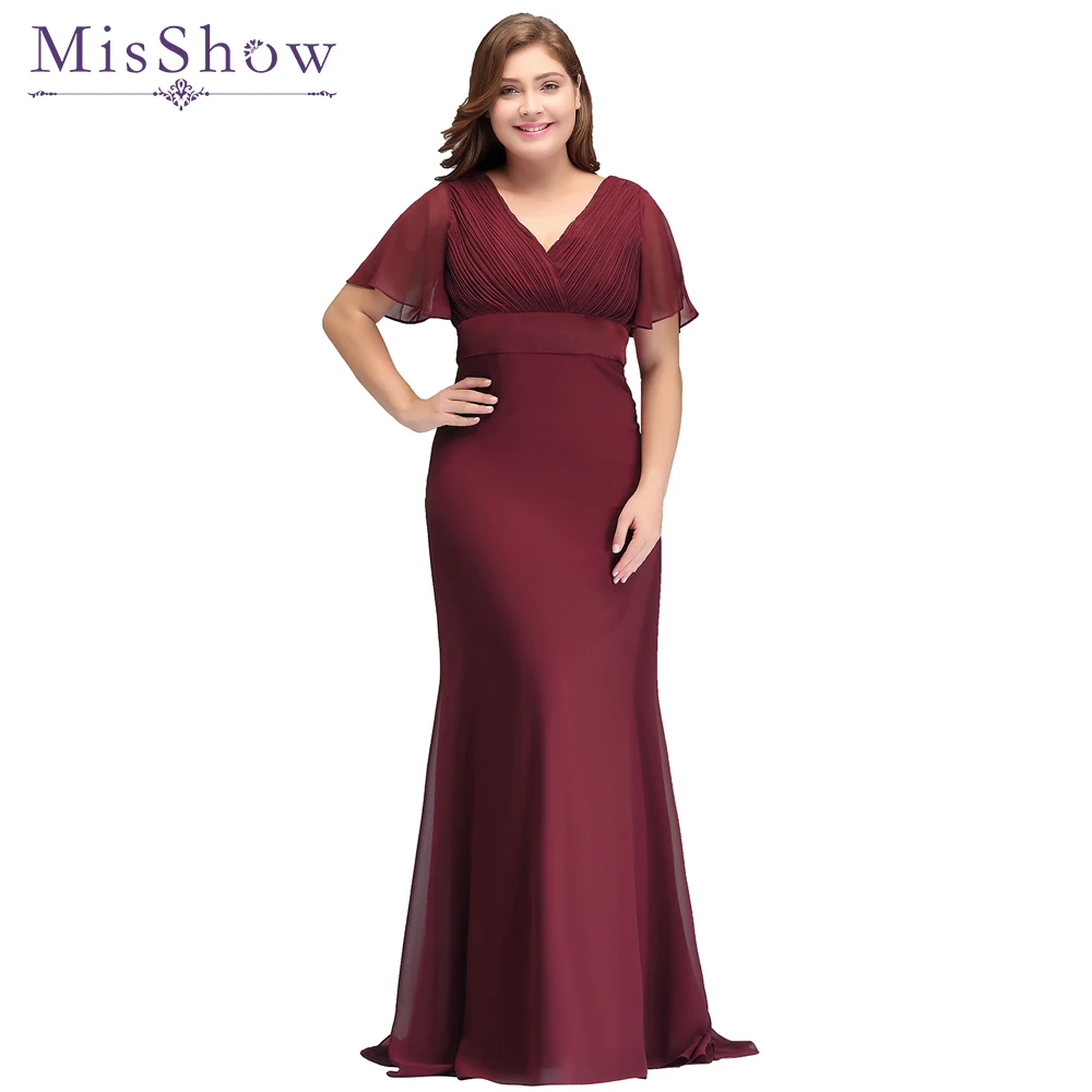 In Stock fast ! Sexy long Plus size evening dress Special Occasion 2018 Bat Sleeve Formal Gown Elegant Burgundy Chiffon Dresses
In Stock fast ! Sexy long Plus size evening dress Special Occasion 2018 Bat Sleeve Formal Gown Elegant Burgundy Chiffon Dresses