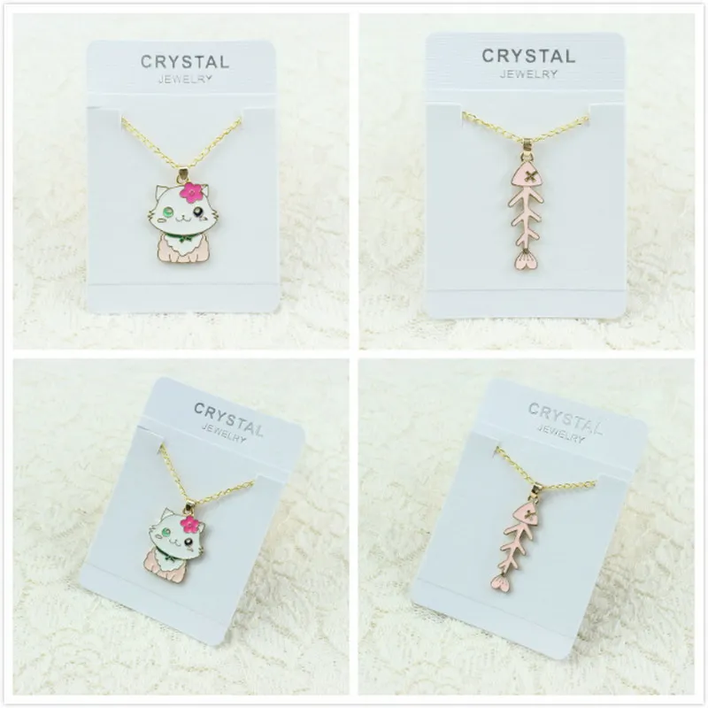 Bohemia Fashion Jewelry New Style Lover Gold Chain Cute Enamel Animal Necklace Pet Cat Fish Bone Pendant Choker Necklace Women
Bohemia Fashion Jewelry New Style Lover Gold Chain Cute Enamel Animal Necklace Pet Cat Fish Bone Pendant Choker Necklace Women