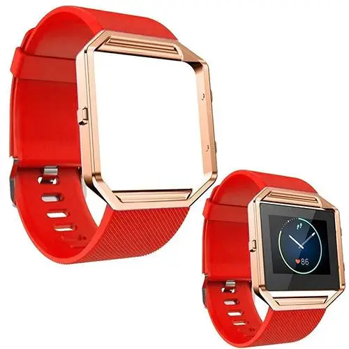 Soft Silicone Watch Band Replace Sport Strap with Rose Gold Frame for Fitbit Blaze Solid color
Soft Silicone Watch Band Replace Sport Strap with Rose Gold Frame for Fitbit Blaze Solid color