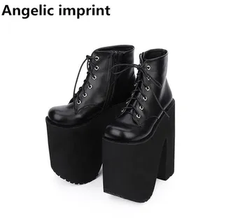 Angelic imprint mori girl lady lolita ankle punk Boots woman super high heels pumps Women princess dress party shoes 33-47 20cm
Angelic imprint mori girl lady lolita ankle punk Boots woman super high heels pumps Women princess dress party shoes 33-47 20cm