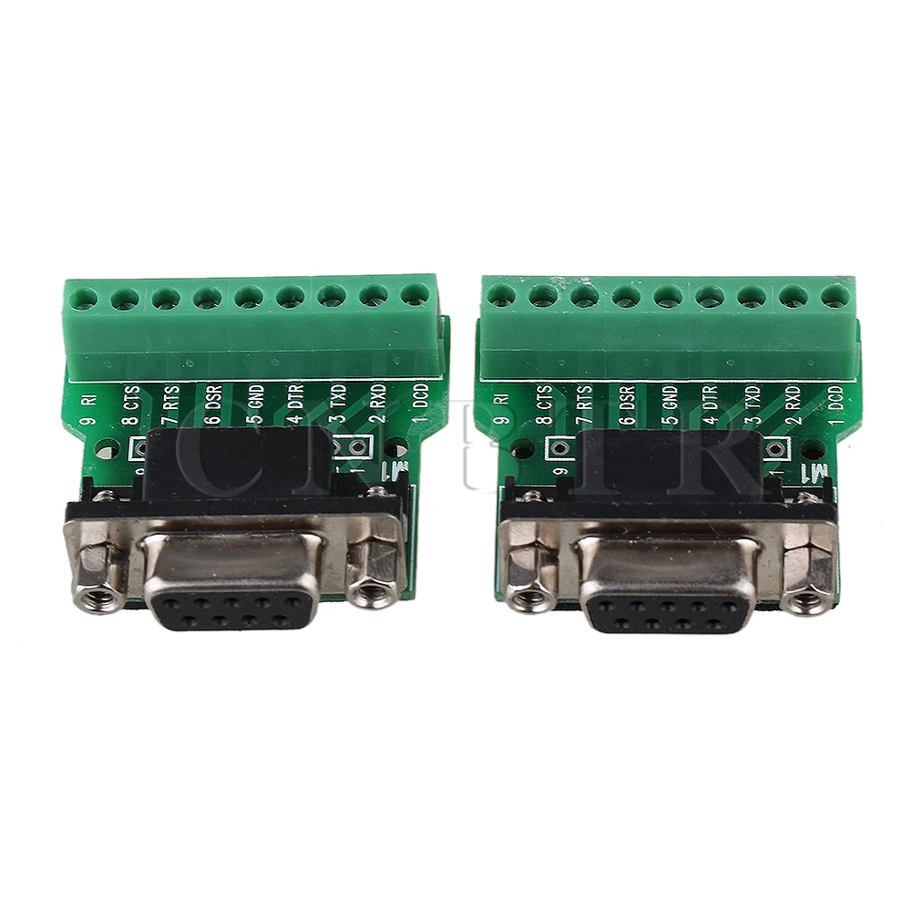 CNBTR 2pcs DB9-M1-01 Female Screw Nut Connector 9 Pin Terminal Breakout Board UART
CNBTR 2pcs DB9-M1-01 Female Screw Nut Connector 9 Pin Terminal Breakout Board UART