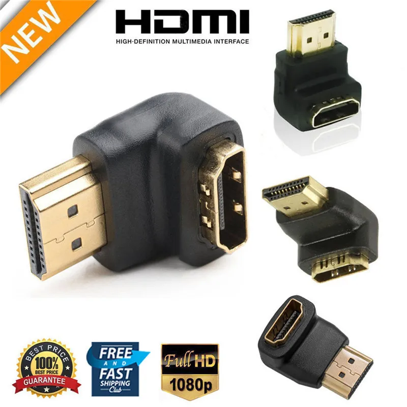 90/ 270 Degree HDMI Adapter Male to Female L-type Support 4K Resolution HDCP ARC HEC Converter with Projector LCD Screen Tool
90/ 270 Degree HDMI Adapter Male to Female L-type Support 4K Resolution HDCP ARC HEC Converter with Projector LCD Screen Tool