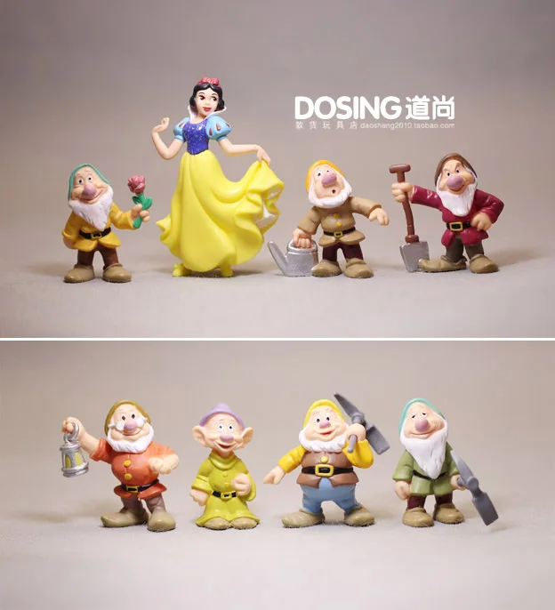 8pcs/set Cartoon Princess Snow white and Seven Dwarfs PVC Action Figure Collection Model Kids Toy Doll Cake Decoration toys
8pcs/set Cartoon Princess Snow white and Seven Dwarfs PVC Action Figure Collection Model Kids Toy Doll Cake Decoration toys