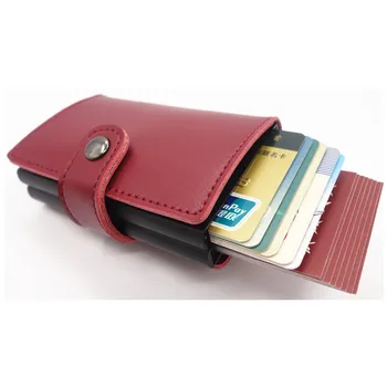 2018 New Mini Men Leather Wallet Double-Aluminum Card&ID holder Slim RFID Wallet Pop Up Case Credit Card Protector Card Holder
2018 New Mini Men Leather Wallet Double-Aluminum Card&ID holder Slim RFID Wallet Pop Up Case Credit Card Protector Card Holder