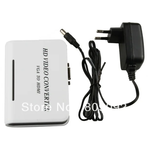 Новинка Plug and play 1080P Аудио VGA в HDMI HD HDTV видео конвертер коробка адаптер для ноутбука