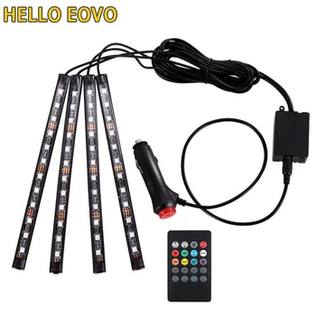 RGB Neon Strip Car styling Decoration Light Wireless Remote / Voice Control Interior Floor Foot Cigarette LED Atmosphere
RGB Neon Strip Car styling Decoration Light Wireless Remote / Voice Control Interior Floor Foot Cigarette LED Atmosphere
