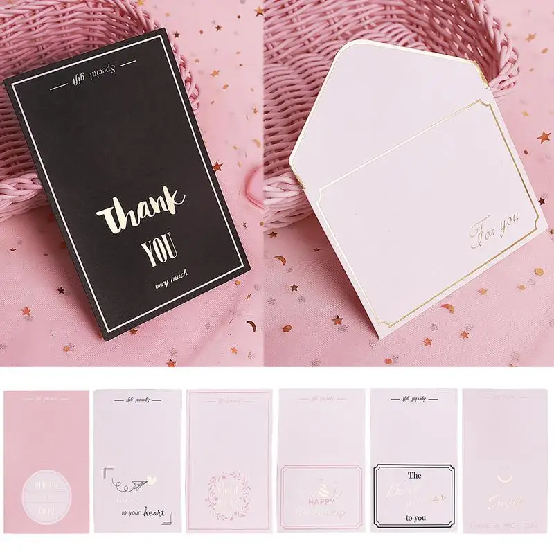 Hot Stamping Birthday Card Blank New Year's Day Blessing Postcard Creative Mini Card Hard Paper Small White Card
Hot Stamping Birthday Card Blank New Year's Day Blessing Postcard Creative Mini Card Hard Paper Small White Card
