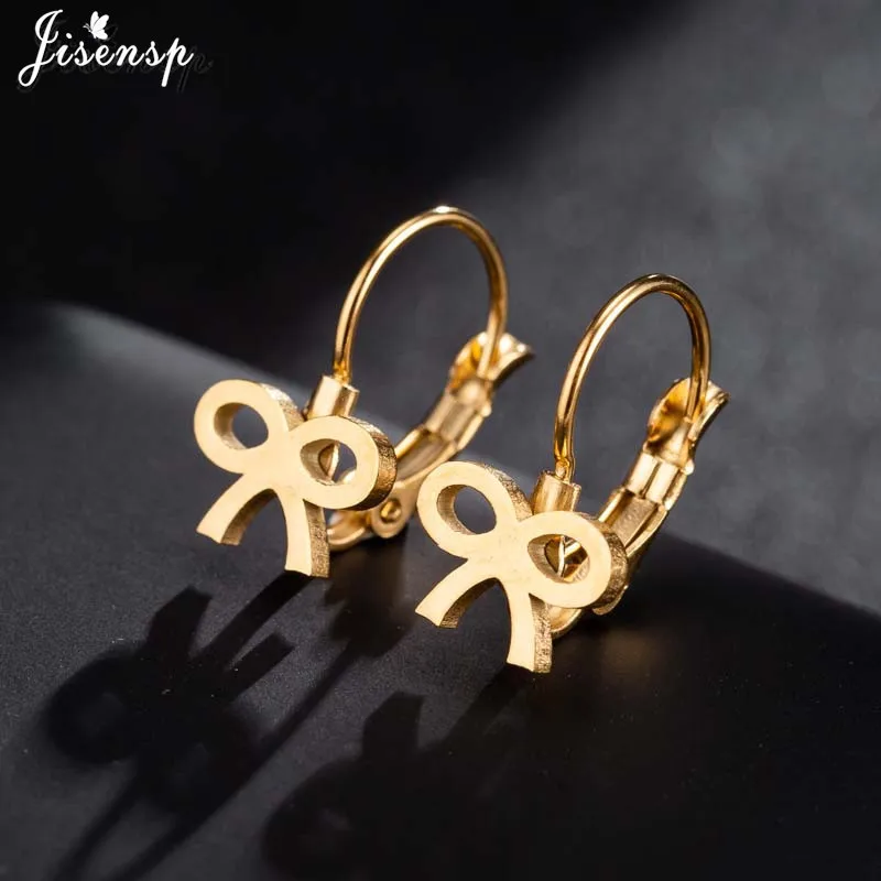Jisensp 2019 Simple Fashion Bowknot Stainless Steel Earrings Geometric Jewelry for Women Girls Big Hoop Stud Earrings bijoux
Jisensp 2019 Simple Fashion Bowknot Stainless Steel Earrings Geometric Jewelry for Women Girls Big Hoop Stud Earrings bijoux