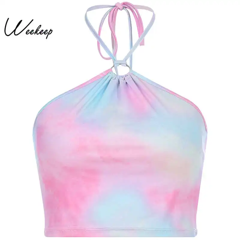 Weekeep Cropped Halter Backless Tank Top Women Sexy Bodycon Crop Top 2019 Summer Streetwear Bralette Tank Tops
Weekeep Cropped Halter Backless Tank Top Women Sexy Bodycon Crop Top 2019 Summer Streetwear Bralette Tank Tops