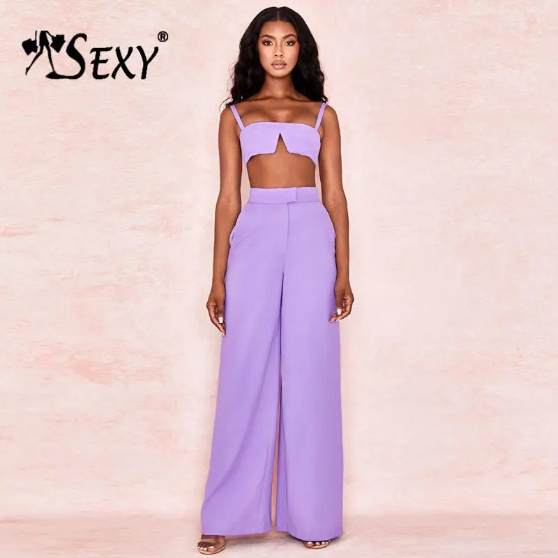 Gosexy 2019 New Sexu Two Pieces Set Spaghetti Straps Cropped Tops Wide Legs Pants
Gosexy 2019 New Sexu Two Pieces Set Spaghetti Straps Cropped Tops Wide Legs Pants
