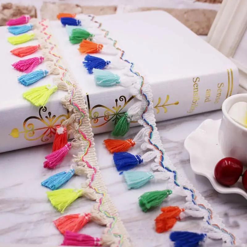 10yards/lot lace tassel Ribbon cotton tassels trimming fringes for sewing bed sheet clothes curtains DIY accessories decoration
10yards/lot lace tassel Ribbon cotton tassels trimming fringes for sewing bed sheet clothes curtains DIY accessories decoration
