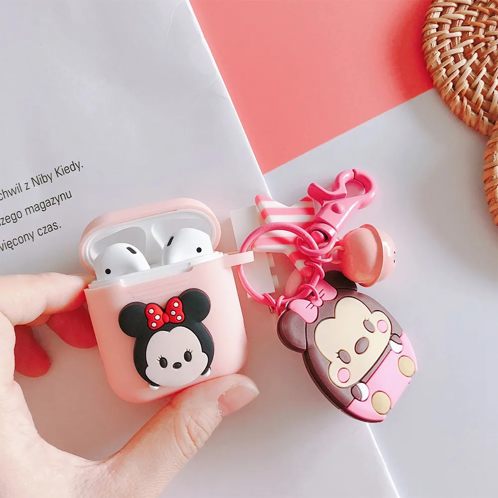 For AirPods Case Cute Cartoon silicon accessories with key ring Cover Bluetooth Wireless Earphone Case For Airpods Charging Box
For AirPods Case Cute Cartoon silicon accessories with key ring Cover Bluetooth Wireless Earphone Case For Airpods Charging Box