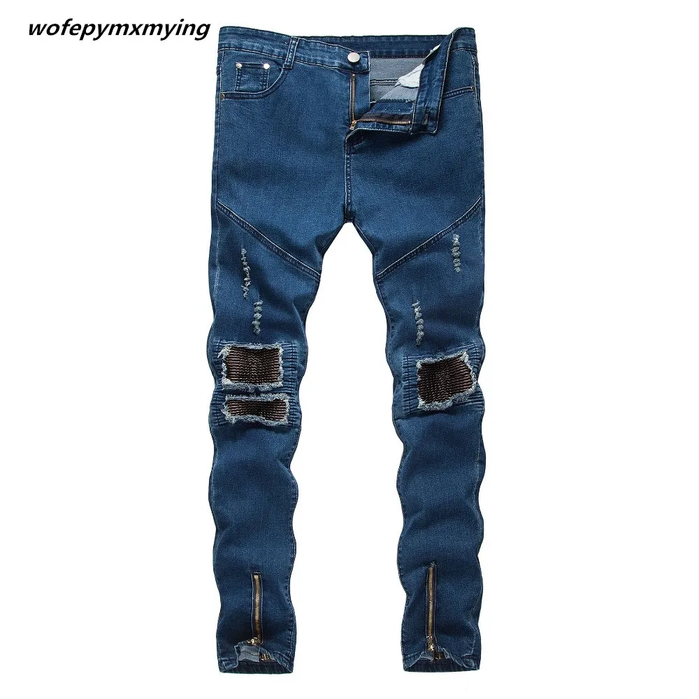 Wofepymxmying men's hole blue jeans Slim trousers France mens motorcycle Ripped jeans Casual homme pencil Pants
Wofepymxmying men's hole blue jeans Slim trousers France mens motorcycle Ripped jeans Casual homme pencil Pants