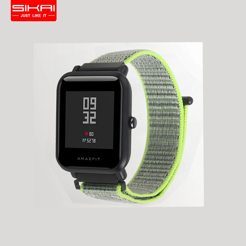 SIKAI 20mm Universal Replacement Nylon Bracelet For Xiaomi Huami Aamazfit Smartwatch Band For Amazfit Bip Bit Youth Edition band
SIKAI 20mm Universal Replacement Nylon Bracelet For Xiaomi Huami Aamazfit Smartwatch Band For Amazfit Bip Bit Youth Edition band