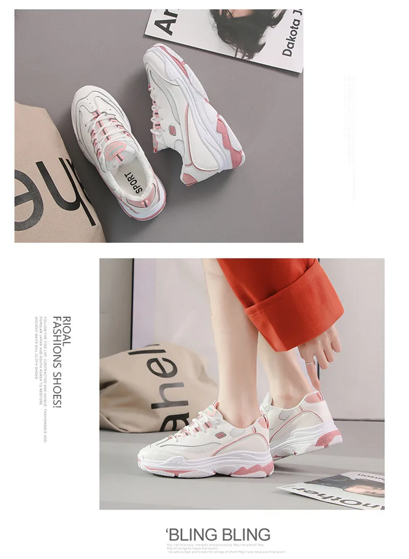 2019 Spring New Women Harajuku Sneakers INS Super Fire Ladies Flat Platform Shoes Korean Summer Female Students Old Ulzzang Shoe (5)