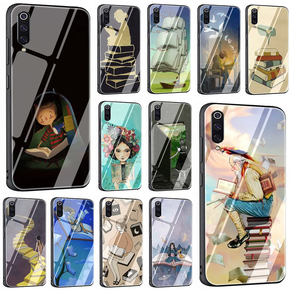 Reading books Tempered Glass Phone Cover Case For Xiaomi Mi 8 9 Redmi 4X 6A Note 5 6 7 Pro Pocophone F1
Reading books Tempered Glass Phone Cover Case For Xiaomi Mi 8 9 Redmi 4X 6A Note 5 6 7 Pro Pocophone F1