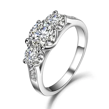 Amazing Quality Three Stones 1.7CT Solid 14Karat White Gold Fine Diamond Wedding Ring Pure Gold AU585 Ring
Amazing Quality Three Stones 1.7CT Solid 14Karat White Gold Fine Diamond Wedding Ring Pure Gold AU585 Ring
