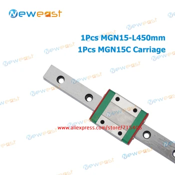 15mm Miniature Linear Guideway MR15 MGN15 L450mm + MGN15C Standard Blocks CNC Router
15mm Miniature Linear Guideway MR15 MGN15 L450mm + MGN15C Standard Blocks CNC Router
