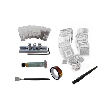Direct Heat GPU Stencils 144pcs for INTEL/ NVIDIA/ ATI + solder flux + solder balls + high temperature tape + holder + tools
Direct Heat GPU Stencils 144pcs for INTEL/ NVIDIA/ ATI + solder flux + solder balls + high temperature tape + holder + tools