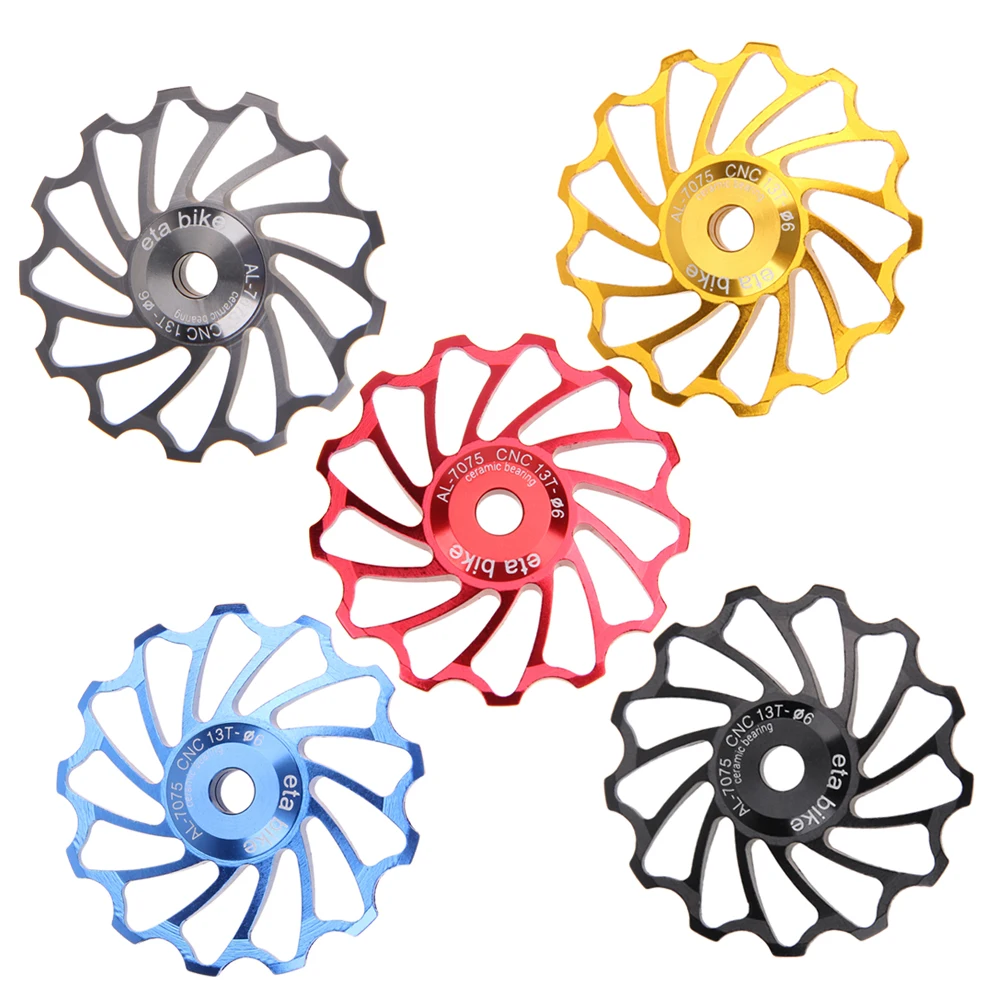13T MTB Bicycle Rear Derailleur Jockey Wheel Ceramic bearing Pulley Road Bike Guide Roller Idler 12 Speed Gear Guide Pulley
13T MTB Bicycle Rear Derailleur Jockey Wheel Ceramic bearing Pulley Road Bike Guide Roller Idler 12 Speed Gear Guide Pulley