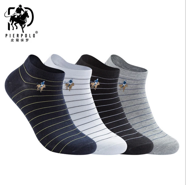 Spring and summer thin section men's 200-pin embroidery socks combed cotton men's boat socks striped socks
Spring and summer thin section men's 200-pin embroidery socks combed cotton men's boat socks striped socks