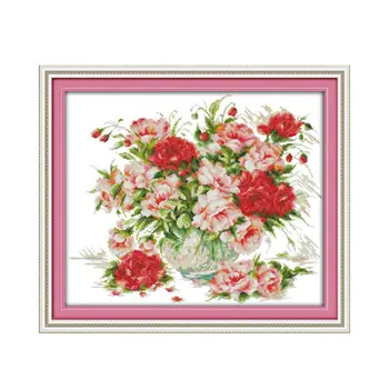 11CT 14CT Printing Counting Sewing Cross Kit Oil Painting Rose Vase Hand Sewing Furniture Decoration Accessories Painting
11CT 14CT Printing Counting Sewing Cross Kit Oil Painting Rose Vase Hand Sewing Furniture Decoration Accessories Painting
