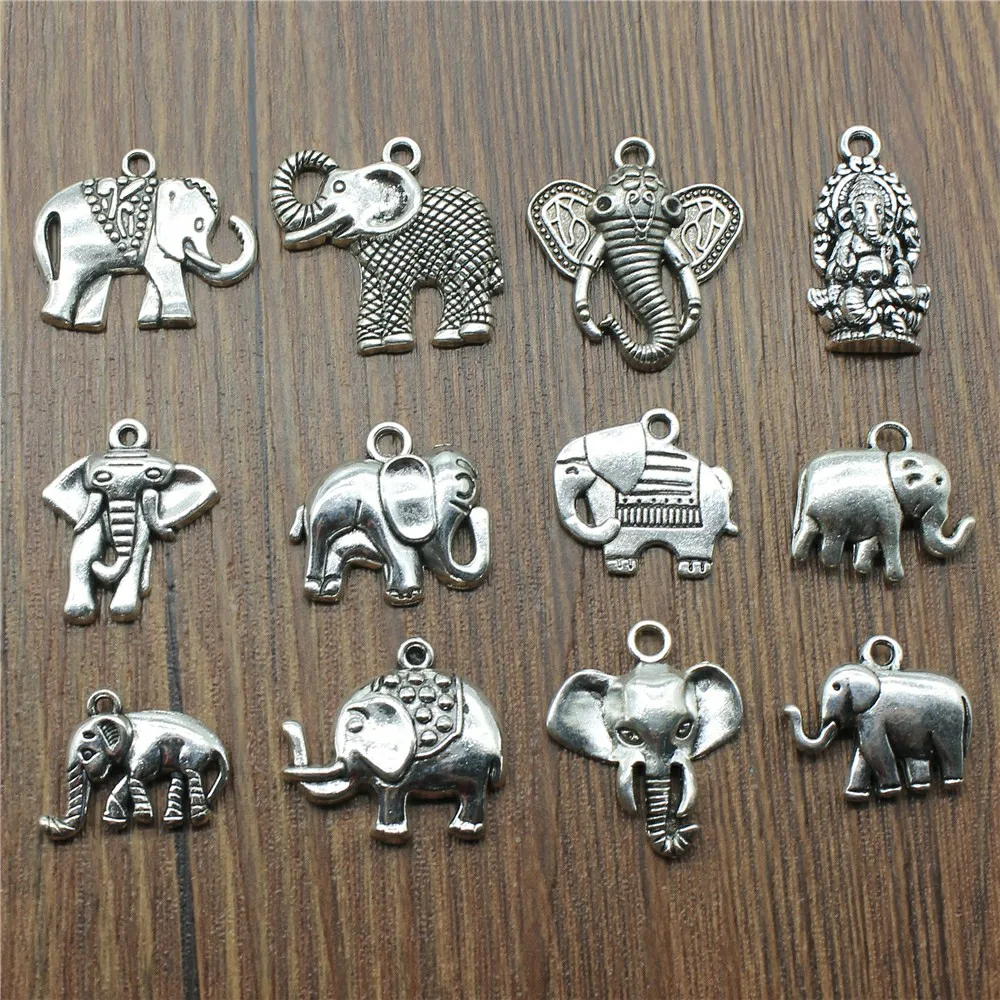 10pcs Pendants Jewelry Accessories Lucky Elephant Charms For Jewelry Making Charms Antique Silver Color Elephant Charms
10pcs Pendants Jewelry Accessories Lucky Elephant Charms For Jewelry Making Charms Antique Silver Color Elephant Charms