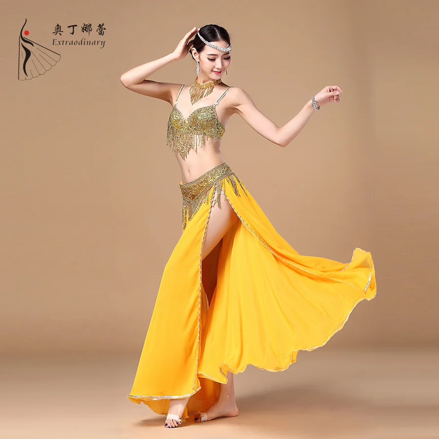 Odin narelle belly dance costumes costumes gold / silver piece suit skirt dancing dress Beaded double fork
Odin narelle belly dance costumes costumes gold / silver piece suit skirt dancing dress Beaded double fork