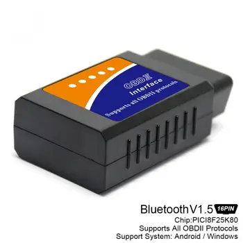 ELM327 V1.5 PICI8F25K80 Car Bluetooth 2.0 Scanner Wireless Auto Interface Code Readers Diagnostic Tool OBDII Protocols
ELM327 V1.5 PICI8F25K80 Car Bluetooth 2.0 Scanner Wireless Auto Interface Code Readers Diagnostic Tool OBDII Protocols