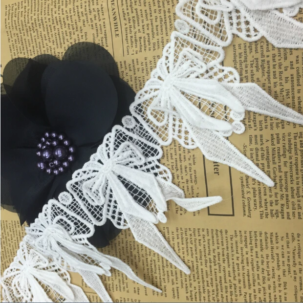 15Yards Exquisite White Water Soluble Sewing Lace Trim For Bridal Dress Embroidered Lace Ribbon Bowknot Appliques Lace Fabric
15Yards Exquisite White Water Soluble Sewing Lace Trim For Bridal Dress Embroidered Lace Ribbon Bowknot Appliques Lace Fabric