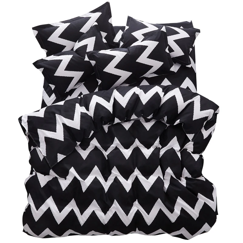 Custom Soft Bedding Sets USA Russia Europe King Queen Size Simple Duvet Cover Set Sheet Set Single bed linen Black ripple
Custom Soft Bedding Sets USA Russia Europe King Queen Size Simple Duvet Cover Set Sheet Set Single bed linen Black ripple